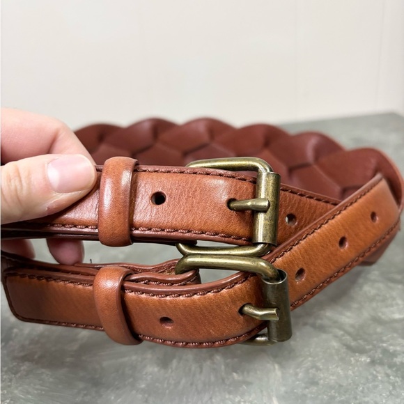 Essentiel Antwerp genuine leather braided belt size 85/ SM womens main image 6